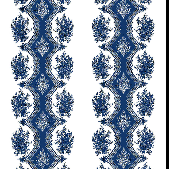 Coppelia Blue by Brunschwig & Fils Wallcovering Brunschwig & Fils Wallcovering Coppelia BlueWallcovering MADELEINE CASTAING CELLULOSE - 72%;POLYESTER - 28% France </p><p>Repeat: H: 24.41, V: 11 47.24 - Fabric Carolina -