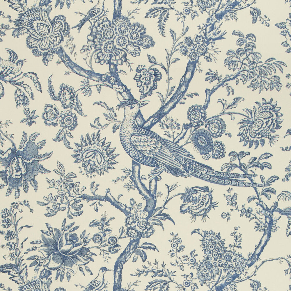 Cevennes Indigo by Brunschwig & Fils Wallcovering Brunschwig & Fils Wallcovering Cevennes IndigoWallcovering VOLUME 57 PAPER - 100% United States </p><p>Repeat: H: 27, V: 25.25 27 - Fabric Carolina -