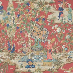 Lodi Garden Red by Brunschwig & Fils Wallcovering