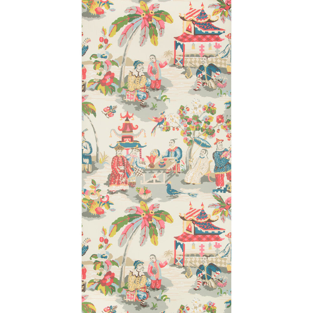 Xian Prussian/Red by Brunschwig & Fils Wallcovering Brunschwig & Fils Wallcovering Xian Prussian/RedWallcovering VOLUME 57 CELLULOSE - 45%;BINDER - 20%;MINERAL FILLERS - 20%;POLYESTER - 15% United Kingdom </p><p>Repeat: H: 27.5, V: 36.8 27.5 - Fabric Carolina -