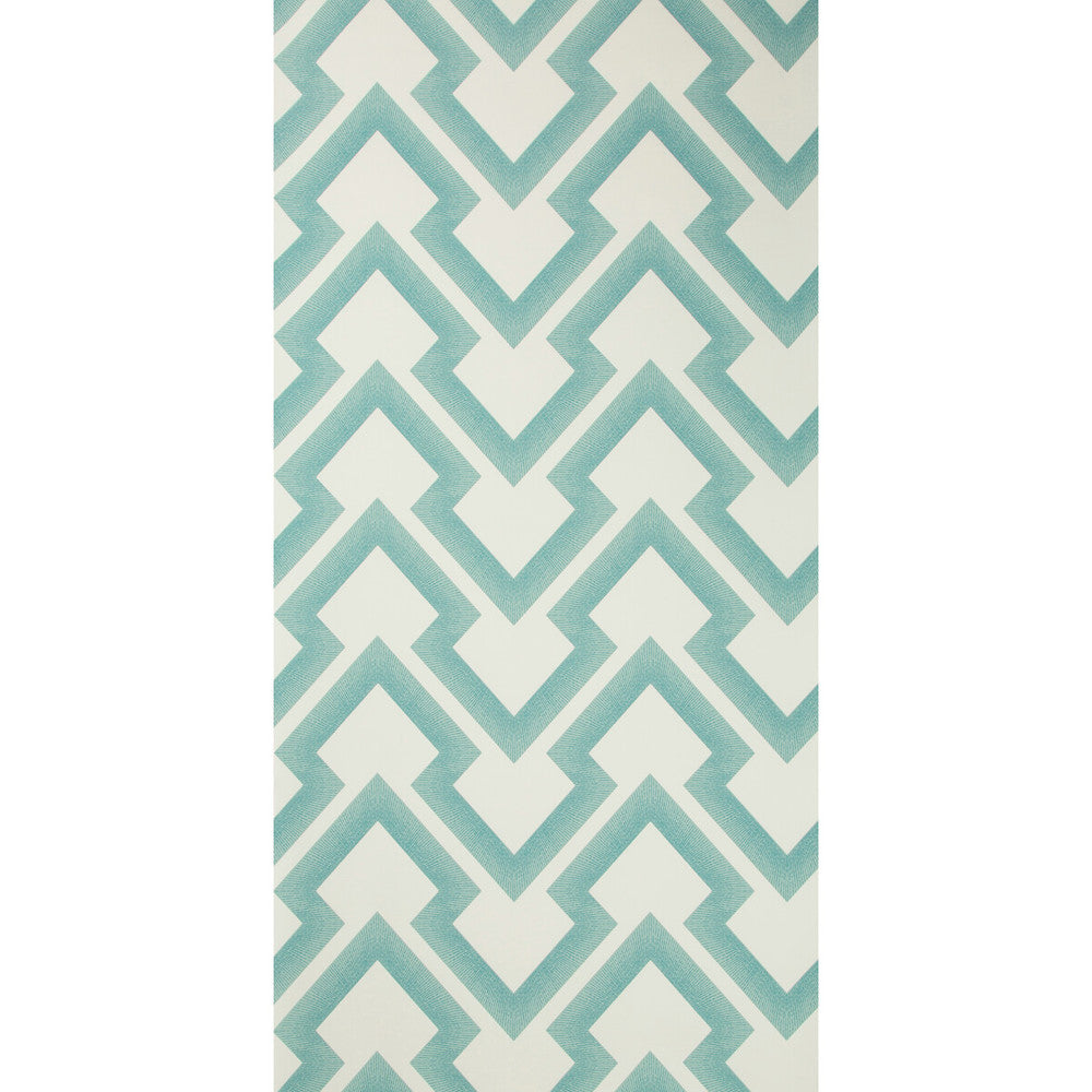 Lightning Bolt Aqua by Brunschwig & Fils Wallcovering Brunschwig & Fils Wallcovering Lightning Bolt AquaWallcovering VOLUME 57 PAPER - 100% United States </p><p>Repeat: H: 13.5, V: 6.875 27 - Fabric Carolina -