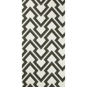 Lightning Bolt Charcoal by Brunschwig & Fils Wallcovering