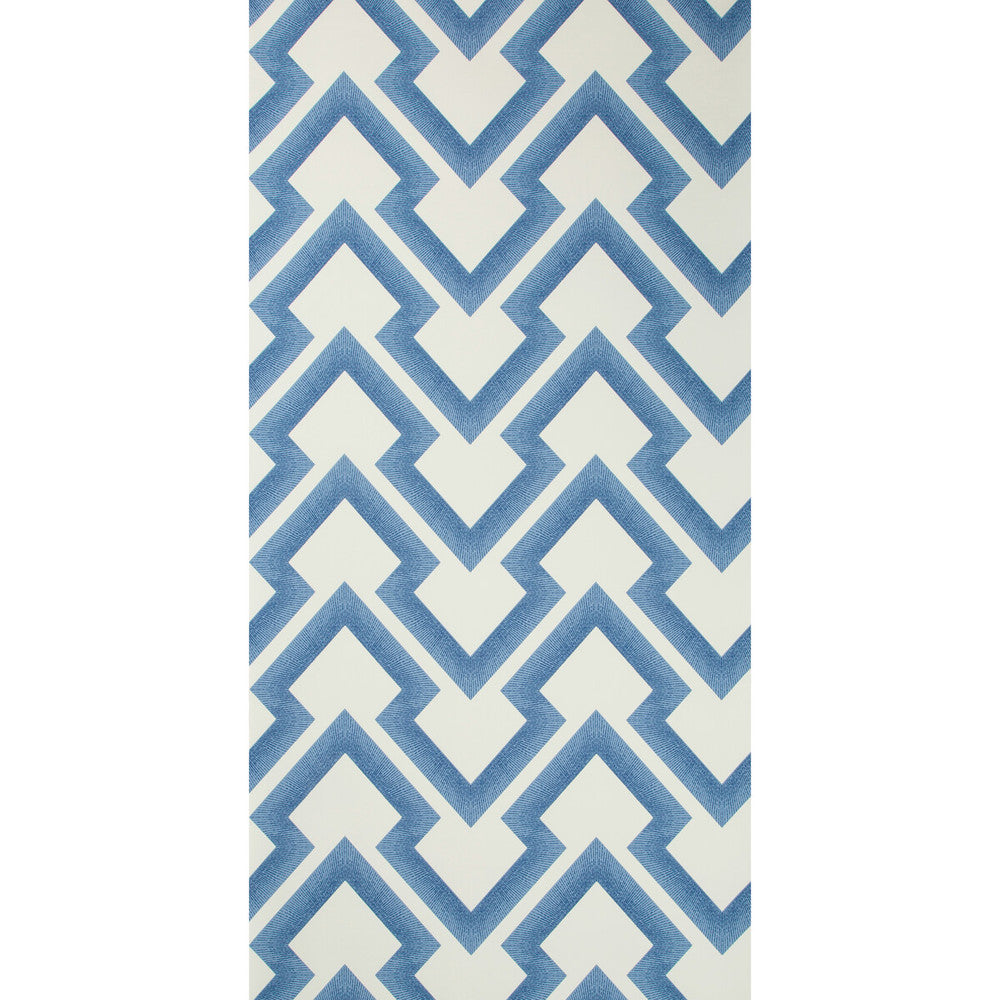 Lightning Bolt Blue by Brunschwig & Fils Wallcovering Brunschwig & Fils Wallcovering Lightning Bolt BlueWallcovering VOLUME 57 PAPER - 100% United States </p><p>Repeat: H: 13.5, V: 6.875 27 - Fabric Carolina -