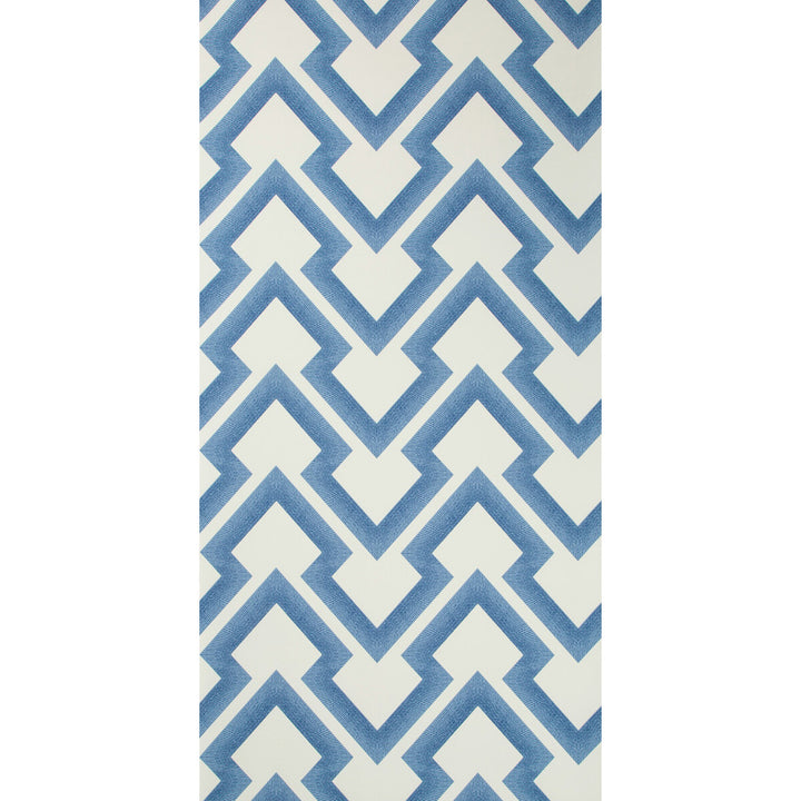 Lightning Bolt Blue by Brunschwig & Fils Wallcovering Brunschwig & Fils Wallcovering Lightning Bolt BlueWallcovering VOLUME 57 PAPER - 100% United States </p><p>Repeat: H: 13.5, V: 6.875 27 - Fabric Carolina -