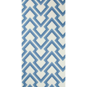 Lightning Bolt Blue by Brunschwig & Fils Wallcovering