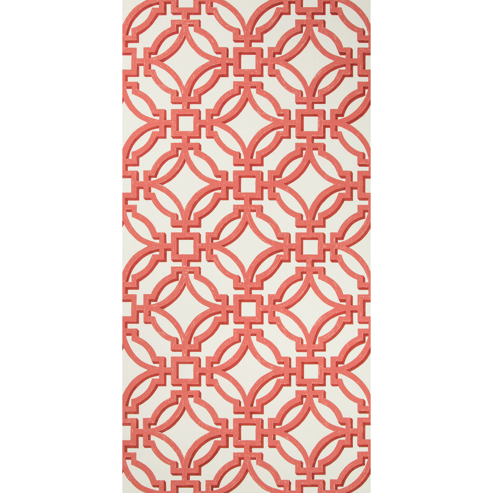 Salvy Red by Brunschwig & Fils Wallcovering Brunschwig & Fils Wallcovering Salvy RedWallcovering VOLUME 57 PAPER - 100% United States </p><p>Repeat: H: 27, V: 27 27 - Fabric Carolina -