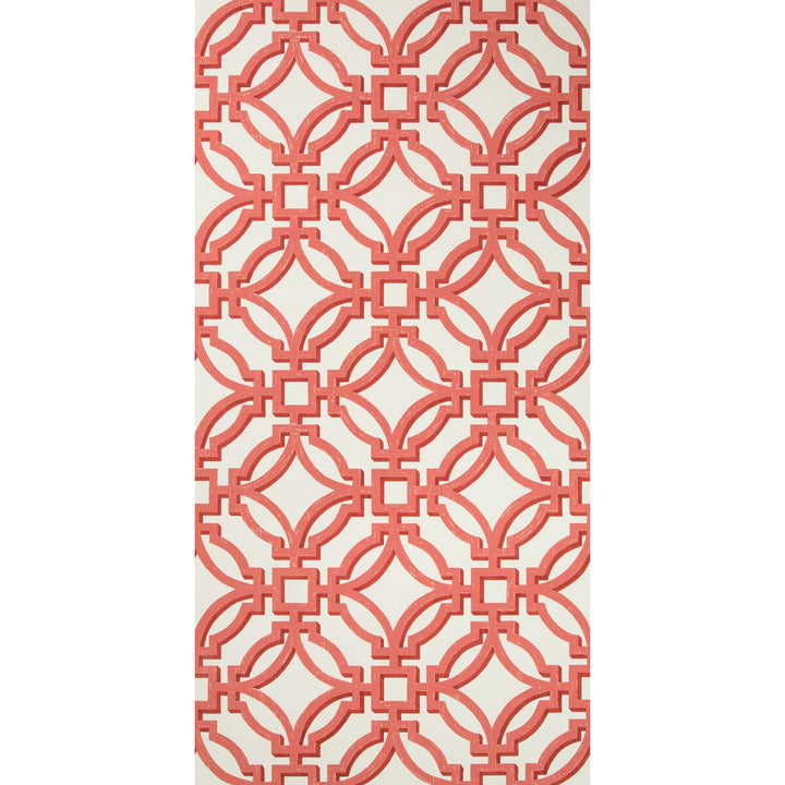 Salvy Red by Brunschwig & Fils Wallcovering Brunschwig & Fils Wallcovering Salvy RedWallcovering VOLUME 57 PAPER - 100% United States </p><p>Repeat: H: 27, V: 27 27 - Fabric Carolina -