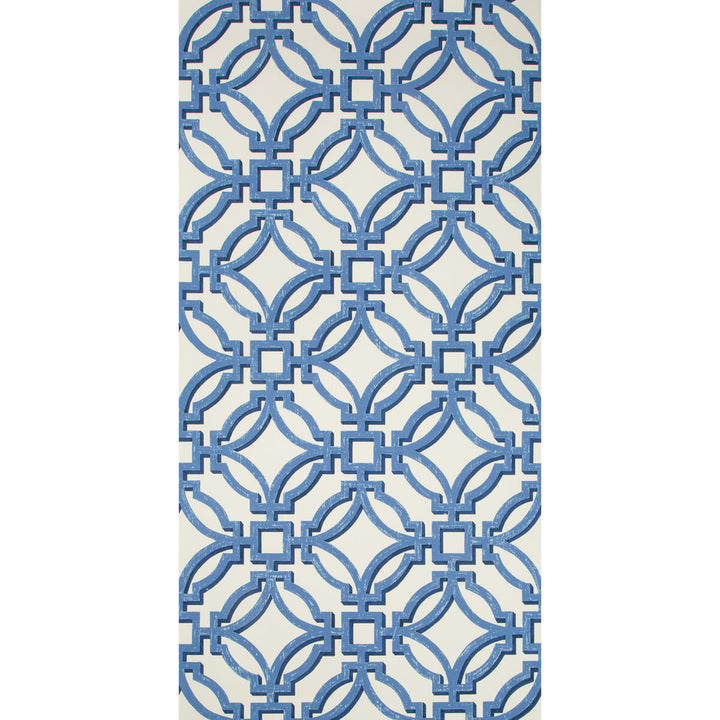 Salvy Blue by Brunschwig & Fils Wallcovering Brunschwig & Fils Wallcovering Salvy BlueWallcovering VOLUME 57 PAPER - 100% United States </p><p>Repeat: H: 27, V: 27 27 - Fabric Carolina -