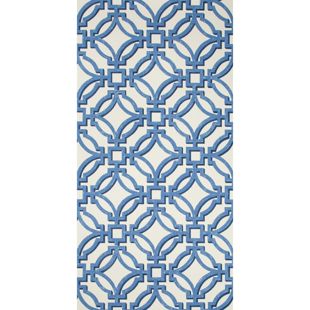 Salvy Blue by Brunschwig & Fils Wallcovering Brunschwig & Fils Wallcovering Salvy BlueWallcovering VOLUME 57 PAPER - 100% United States </p><p>Repeat: H: 27, V: 27 27 - Fabric Carolina -