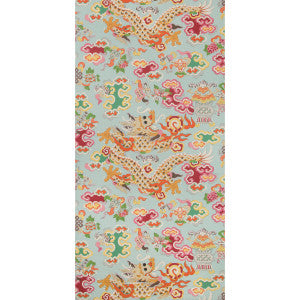 Ming Dragon Aqua by Brunschwig & Fils Wallcovering