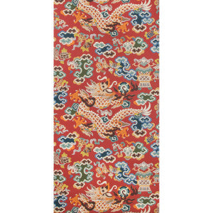 Ming Dragon Claret by Brunschwig & Fils Wallcovering