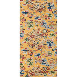 Ming Dragon Saffron by Brunschwig & Fils Wallcovering