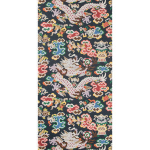 Ming Dragon Indigo by Brunschwig & Fils Wallcovering