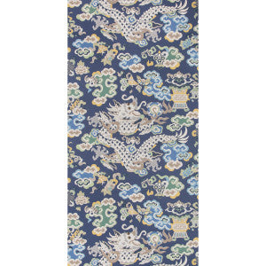 Ming Dragon Lapis by Brunschwig & Fils Wallcovering