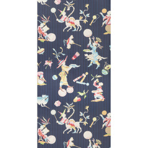 Cirque Chinois Navy by Brunschwig & Fils Wallcovering