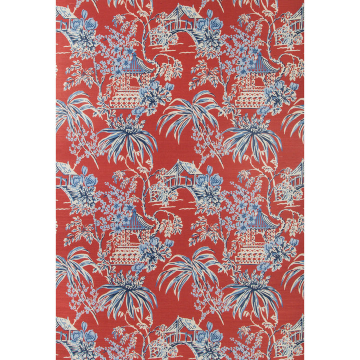 Tongli Red by Brunschwig & Fils Wallcovering Brunschwig & Fils Wallcovering Tongli RedWallcovering SUMMER PALACE WALLPAPERS SISAL - 100% United Kingdom </p><p>Repeat: H: 16.73, V: 20.79 33.5 - Fabric Carolina -