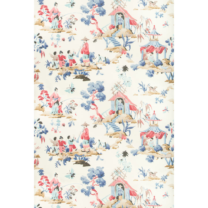 Luang Blue/Red by Brunschwig & Fils Wallcovering Brunschwig & Fils Wallcovering Luang Blue/RedWallcovering SUMMER PALACE WALLPAPERS CELLULOSE - 45%;BINDER - 20%;MINERAL FILLERS - 20%;POLYESTER - 15% United Kingdom </p><p>Repeat: H: 55, V: 33.7 55 - Fabric Carolina -