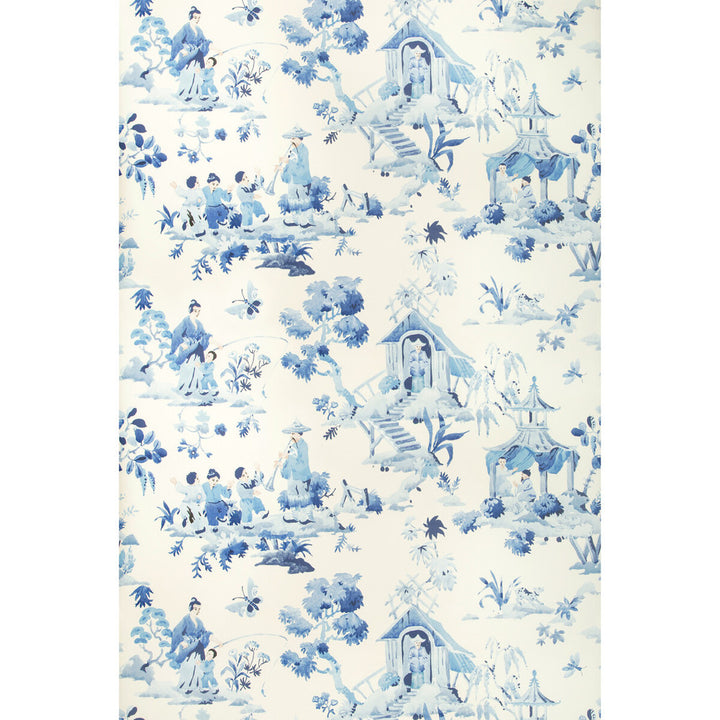 Luang Porcelain by Brunschwig & Fils Wallcovering Brunschwig & Fils Wallcovering Luang PorcelainWallcovering SUMMER PALACE WALLPAPERS CELLULOSE - 45%;BINDER - 20%;MINERAL FILLERS - 20%;POLYESTER - 15% United Kingdom </p><p>Repeat: H: 55, V: 33.7 55 - Fabric Carolina -