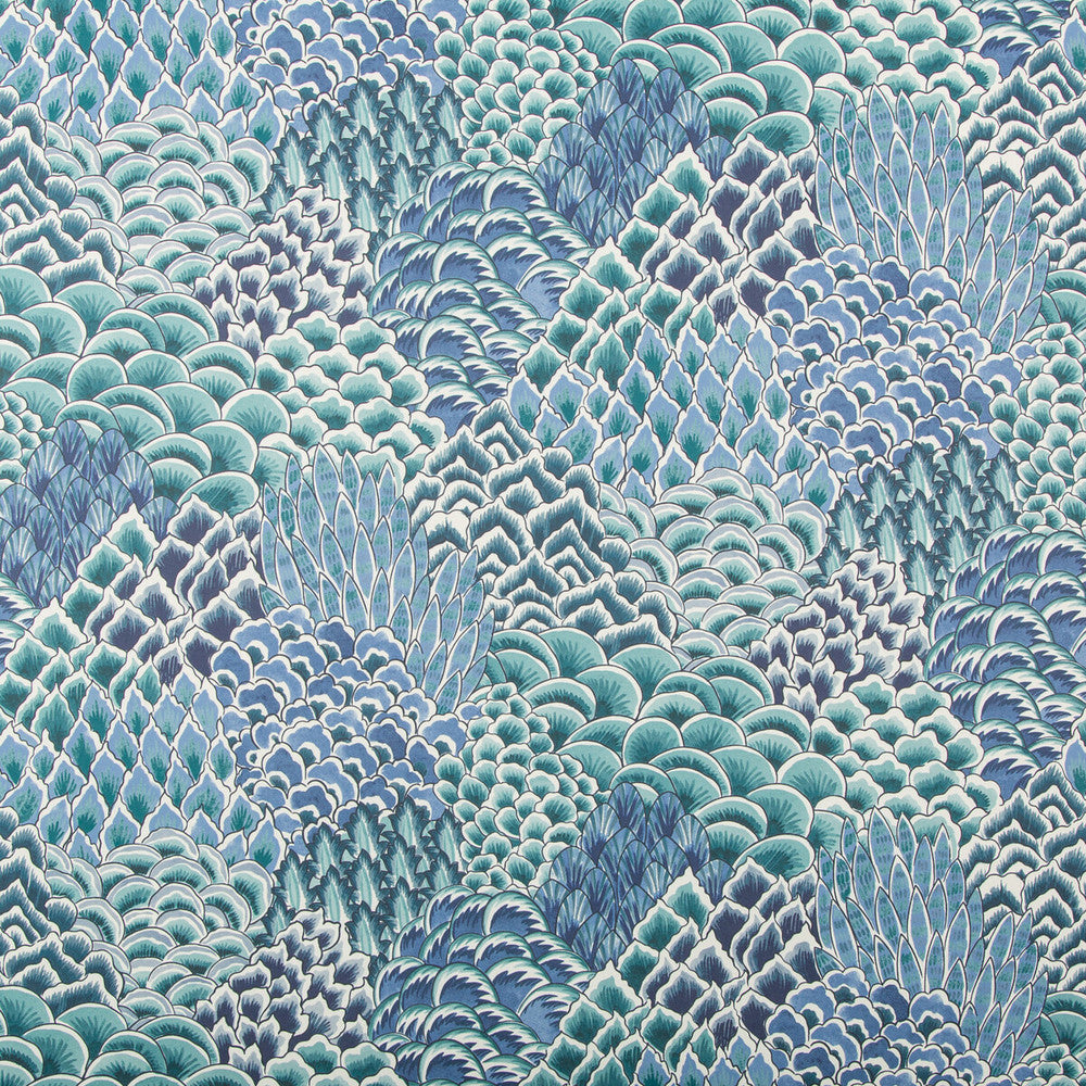Katibi Turquoise by Brunschwig & Fils Wallcovering Brunschwig & Fils Wallcovering Katibi TurquoiseWallcovering GRAND BAZAAR WALLPAPERS CELLULOSE - 60%;POLYESTER - 24%;MINERAL FILLERS - 12%;BINDER - 4% Italy </p><p>Repeat: H: 26.77, V: 17.52 26.77 - Fabric Carolina -