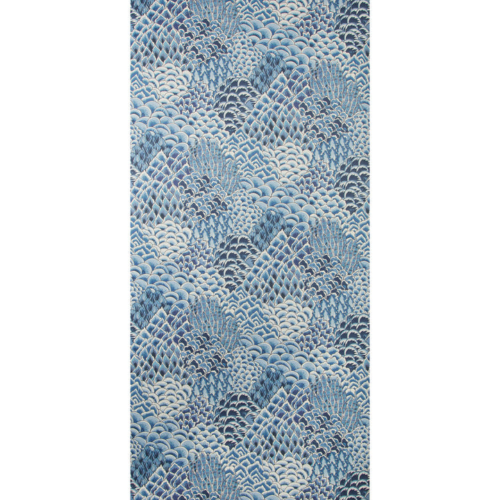 Katibi Blue by Brunschwig & Fils Wallcovering Brunschwig & Fils Wallcovering Katibi BlueWallcovering GRAND BAZAAR WALLPAPERS CELLULOSE - 60%;POLYESTER - 24%;MINERAL FILLERS - 12%;BINDER - 4% Italy </p><p>Repeat: H: 26.77, V: 17.52 26.77 - Fabric Carolina -