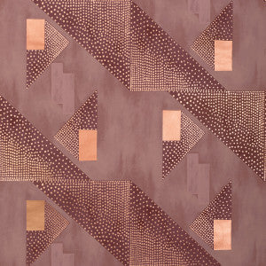 Le Tonnerre Terracotta by Brunschwig & Fils Wallcovering