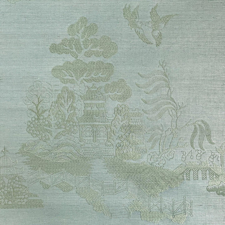 La Pagode Mist by Brunschwig & Fils Wallcovering Brunschwig & Fils Wallcovering La Pagode MistWallcovering LES ENSEMBLIERS WALLPAPERS GRASS - 85%;VISCOSE - 15% India </p><p>Repeat: H: 31.5, V: 31.5 31.5 - Fabric Carolina -