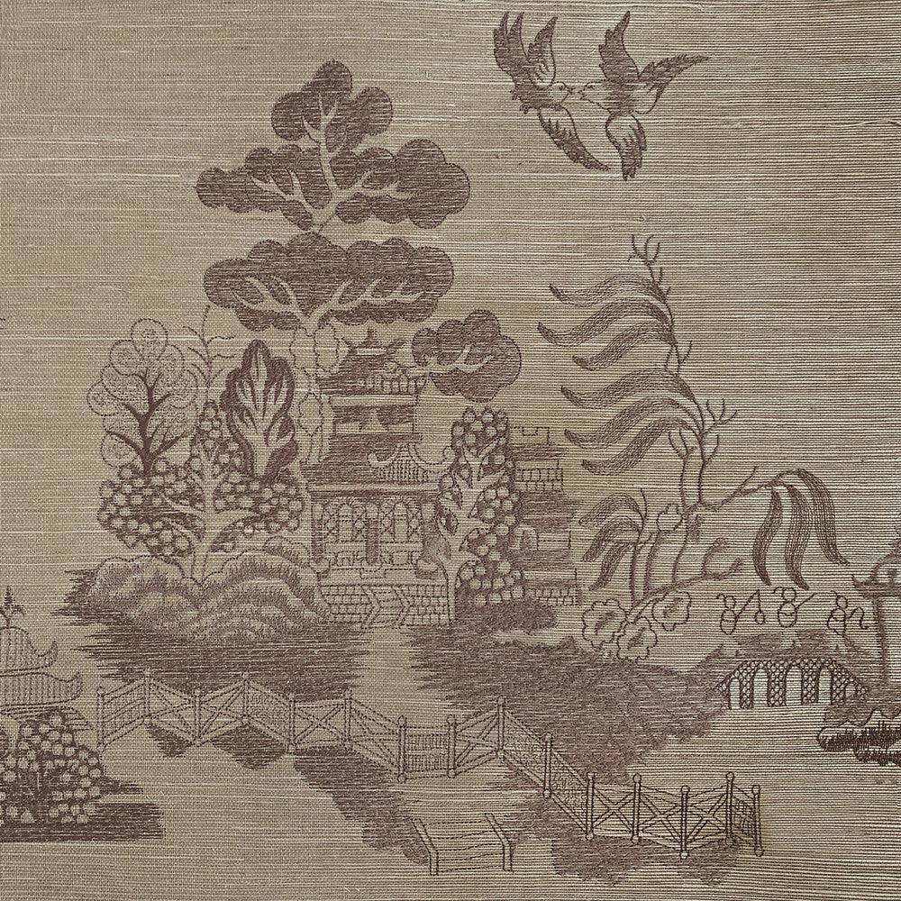 La Pagode Taupe by Brunschwig & Fils Wallcovering Brunschwig & Fils Wallcovering La Pagode TaupeWallcovering LES ENSEMBLIERS WALLPAPERS GRASS - 85%;VISCOSE - 15% India </p><p>Repeat: H: 31.5, V: 31.5 31.5 - Fabric Carolina -