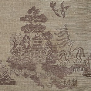 La Pagode Taupe by Brunschwig & Fils Wallcovering