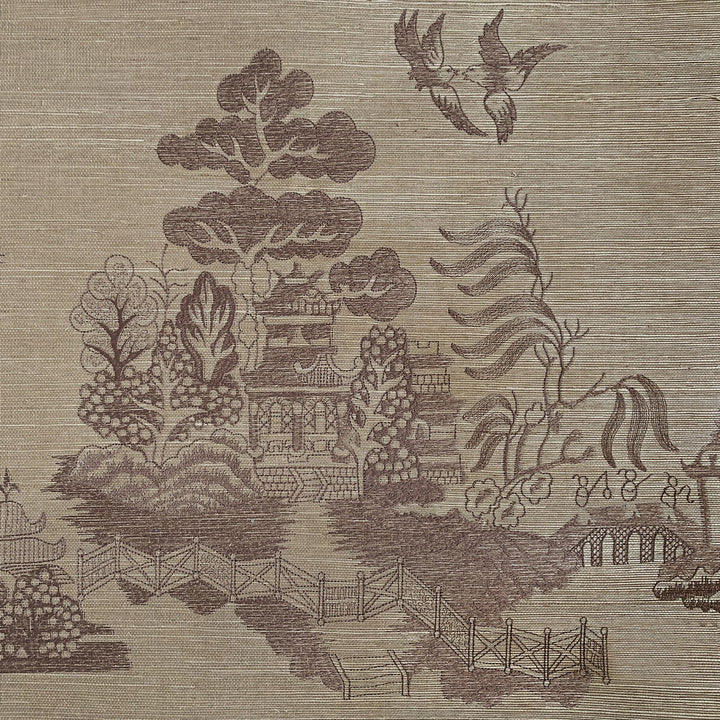 La Pagode Taupe by Brunschwig & Fils Wallcovering Brunschwig & Fils Wallcovering La Pagode TaupeWallcovering LES ENSEMBLIERS WALLPAPERS GRASS - 85%;VISCOSE - 15% India </p><p>Repeat: H: 31.5, V: 31.5 31.5 - Fabric Carolina -