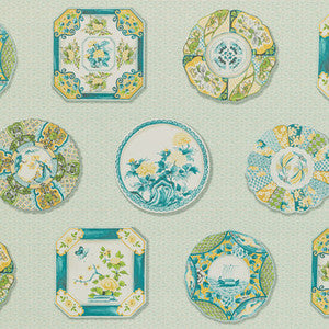 Bonchamp Aqua by Brunschwig & Fils Wallcovering