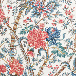 Luberon Red/Blue by Brunschwig & Fils Wallcovering