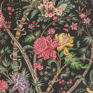 Luberon Noir/Multi by Brunschwig & Fils Wallcovering
