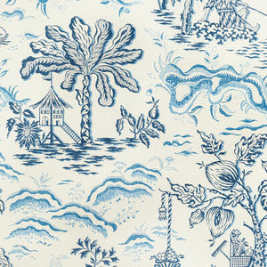 Valensole Navy/Sky by Brunschwig & Fils Wallcovering
