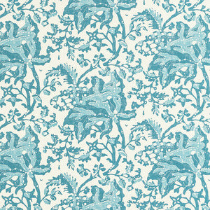 Weymouth Aqua by Brunschwig & Fils Wallcovering