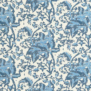 Weymouth Indigo by Brunschwig & Fils Wallcovering