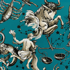 Cosmique Teal P8023110.13.0 by Brunschwig & Fils Wallcovering
