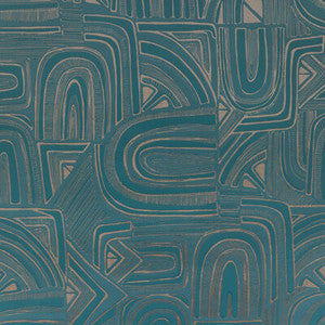 Timbre Teal P8023113.13.0 by Brunschwig & Fils Wallcovering