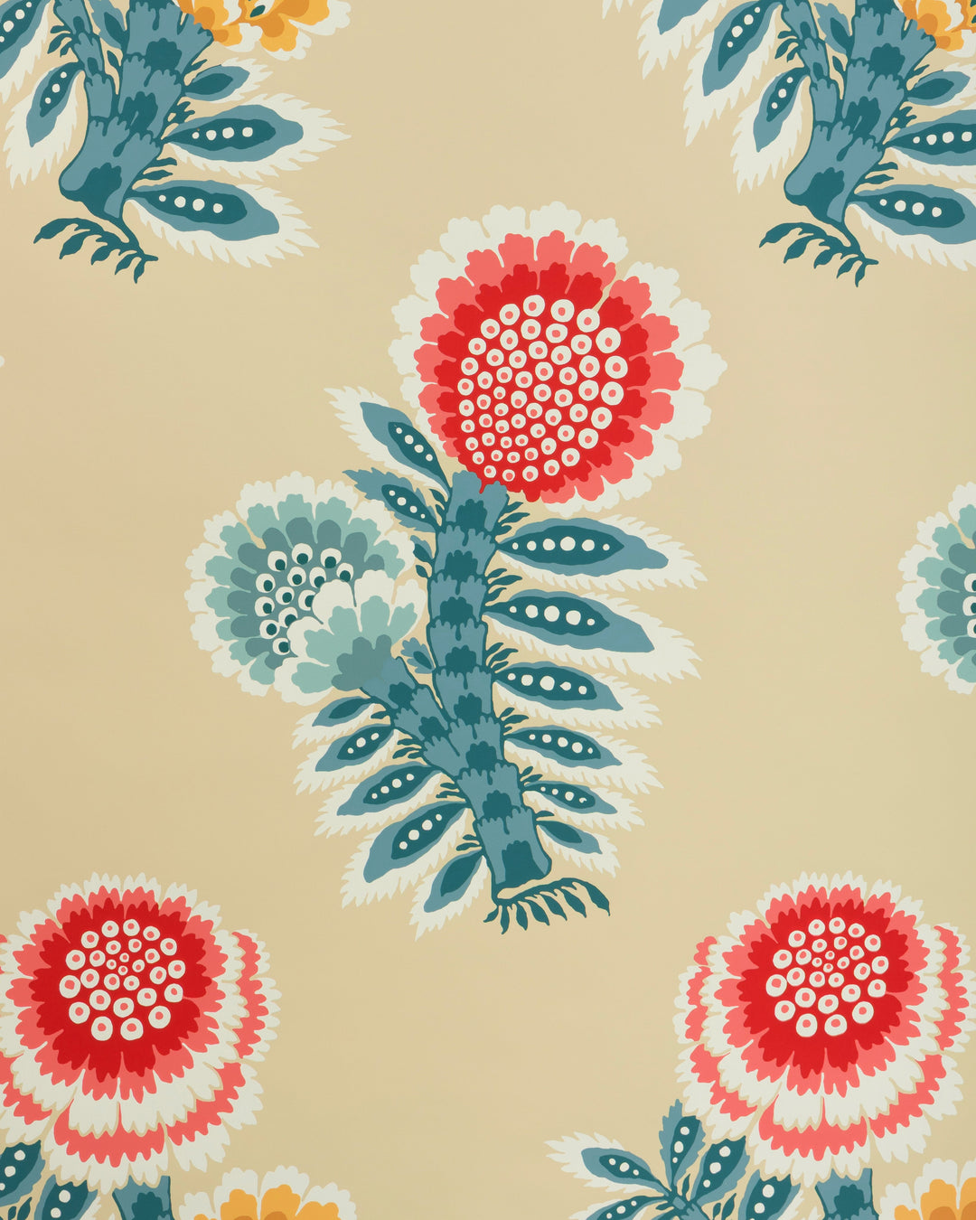 Red/Blue By Brunschwig & Fils Wallcovering