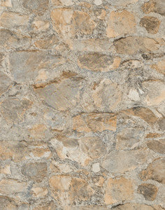 Field Stone Grasscloth Tan & Grey Wallpaper by York Wallcoverings