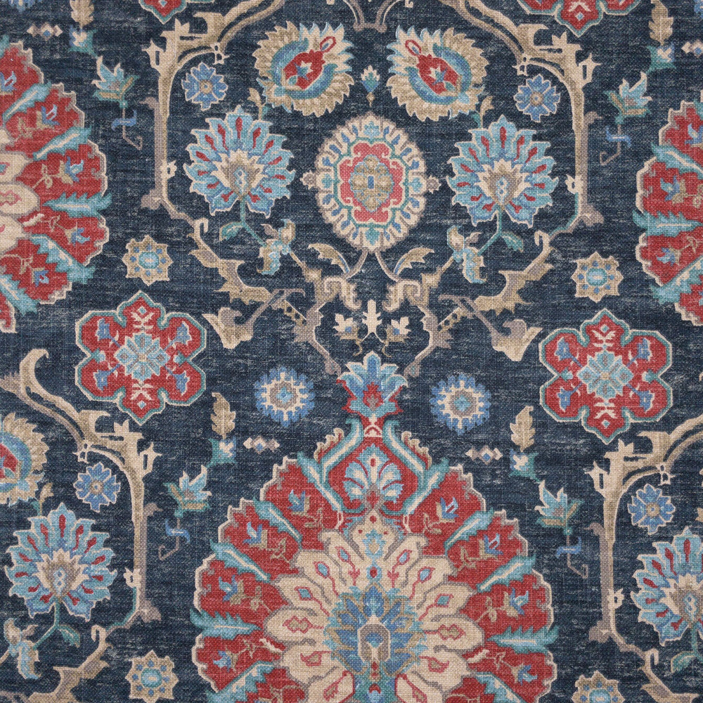 Pamp 3 Colonial by Stout Fabric Stout Fabric Pamp 3 ColonialFabric Comfortable Living Haze/Navy 75%Cot 25%Lin Pakistan </p><p>Repeat: H: 27.125, V: 9.25 55 in - Fabric Carolina -