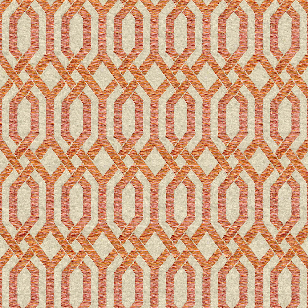 Harrison 402 Tigerlilly by ABBEYSHEA Fabric 100% Polyester China 15,000 Double Rubs (Wyzenbeek) </p><p>Repeat: Horizontal: 9.2" (23.3 cm) Up the Roll and Vertical: 2.9" (7.4 cm) Across the Roll 55" (140 cm) - Fabric Carolina -