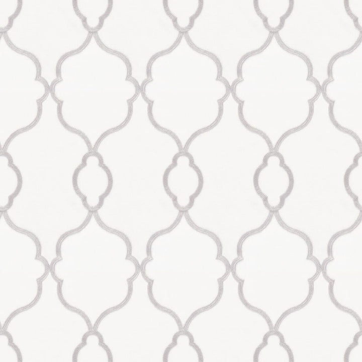 Papyrus 1 Dove by Stout Fabric Color My Window Ash/Smoke 100% Polyester Linen Cotton Embroidery CHINA Horizontal: 8 and Vertical: 11.75 56 in - Fabric Carolina -