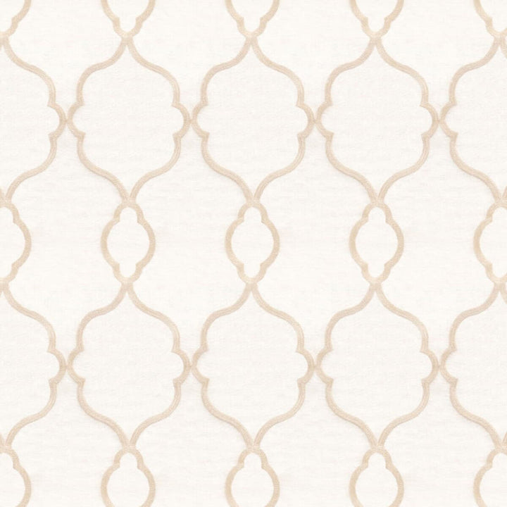 Papyrus 3 Shell by Stout Fabric Color My Window Embroidery/Snow 100% Polyester Linen Cotton Embroidery CHINA Horizontal: 8 and Vertical: 11.75 56 in - Fabric Carolina -