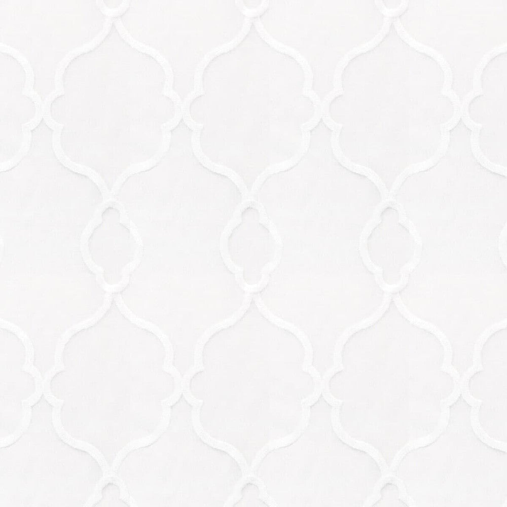 Papyrus 4 Ice by Stout Fabric Color My Window Embroidery/Snow 100% Polyester Linen Cotton Embroidery CHINA Horizontal: 8 and Vertical: 11.75 56 in - Fabric Carolina -