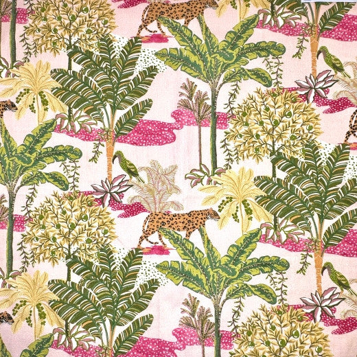 Paradise - Pink/Green by Europatex Fabric Paradise 100% Cotton China See Sample Horizontal: N/A and Vertical: N/A 54.00 inches  - Fabric Carolina -