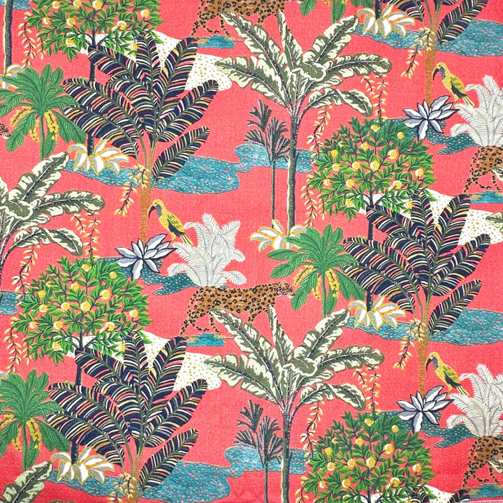 Paradise Red Green by Europatex Fabric Paradise 100% Cotton 55.00 inches - Fabric Carolina -