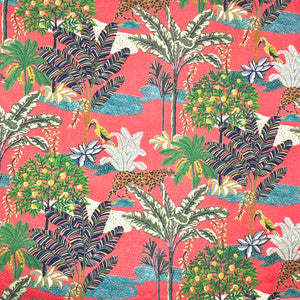 Paradise Red Green by Europatex Fabric