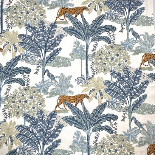 Paradise - White/Blue by Europatex Fabric Paradise 100% Cotton China See Sample Horizontal: N/A and Vertical: N/A 54.00 inches  - Fabric Carolina -