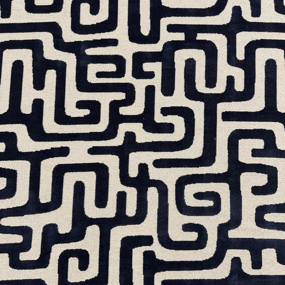 Path Azure by Magnolia Designer Fabric - 53% Polyester, 47% Viscose India 30000 Horizontal: 28.25 and Vertical: 28 54 - Swanky Fabrics -