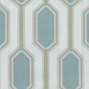Patricia Arctic by Norbar Designer Fabric DESTINY 58% POLYESTER 42% COTTON INDIA 6 7/8"V 4 1/2"H 54 - Swanky Fabrics -